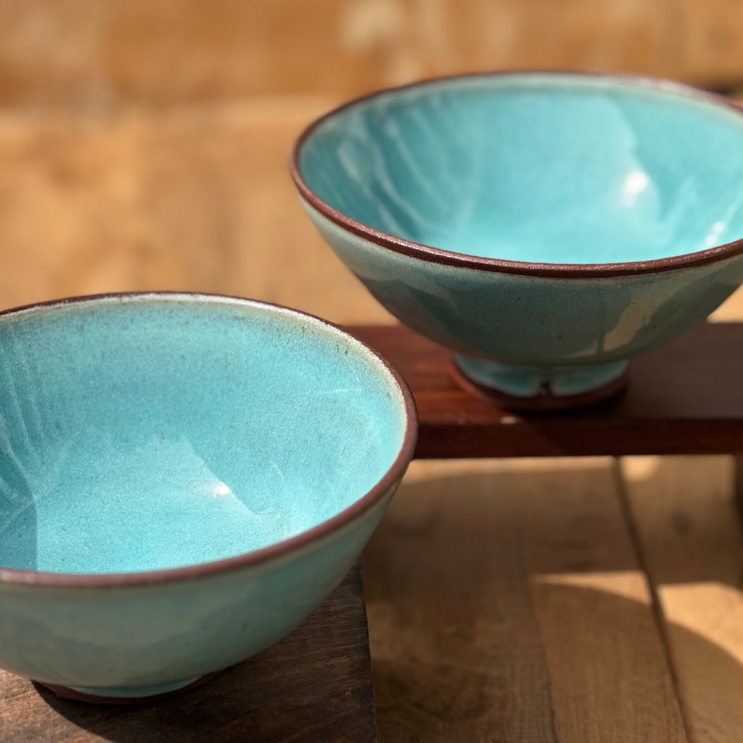 Curvy Bowl Aquamarine Azure