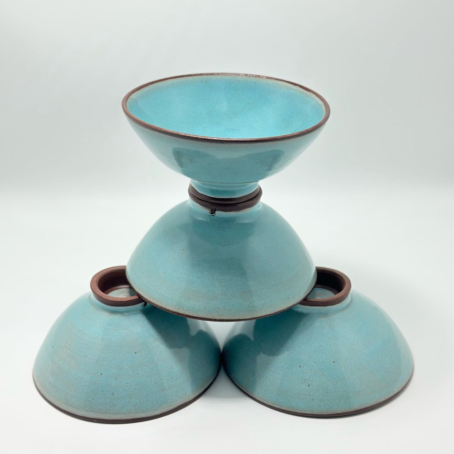 Curvy Bowl Aquamarine Azure