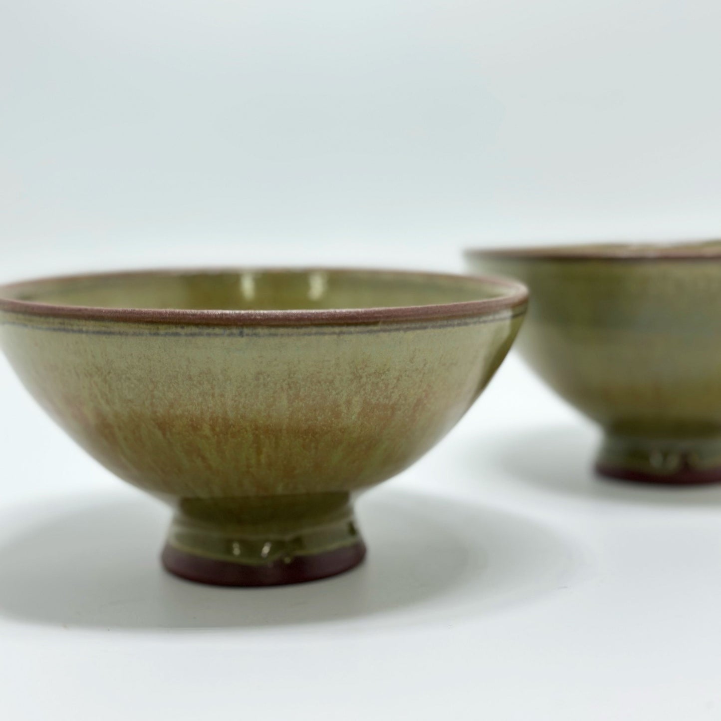 Curvy Bowl Olive Ore Green Variation