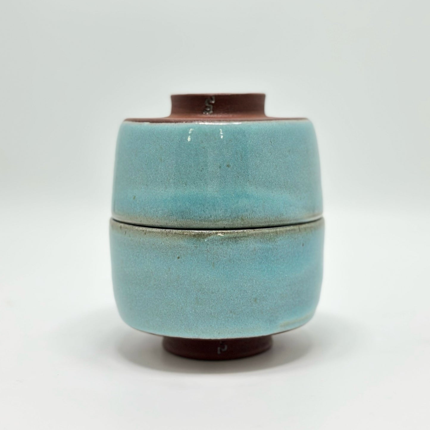 Aquamarine Azure Chawan Set of 2