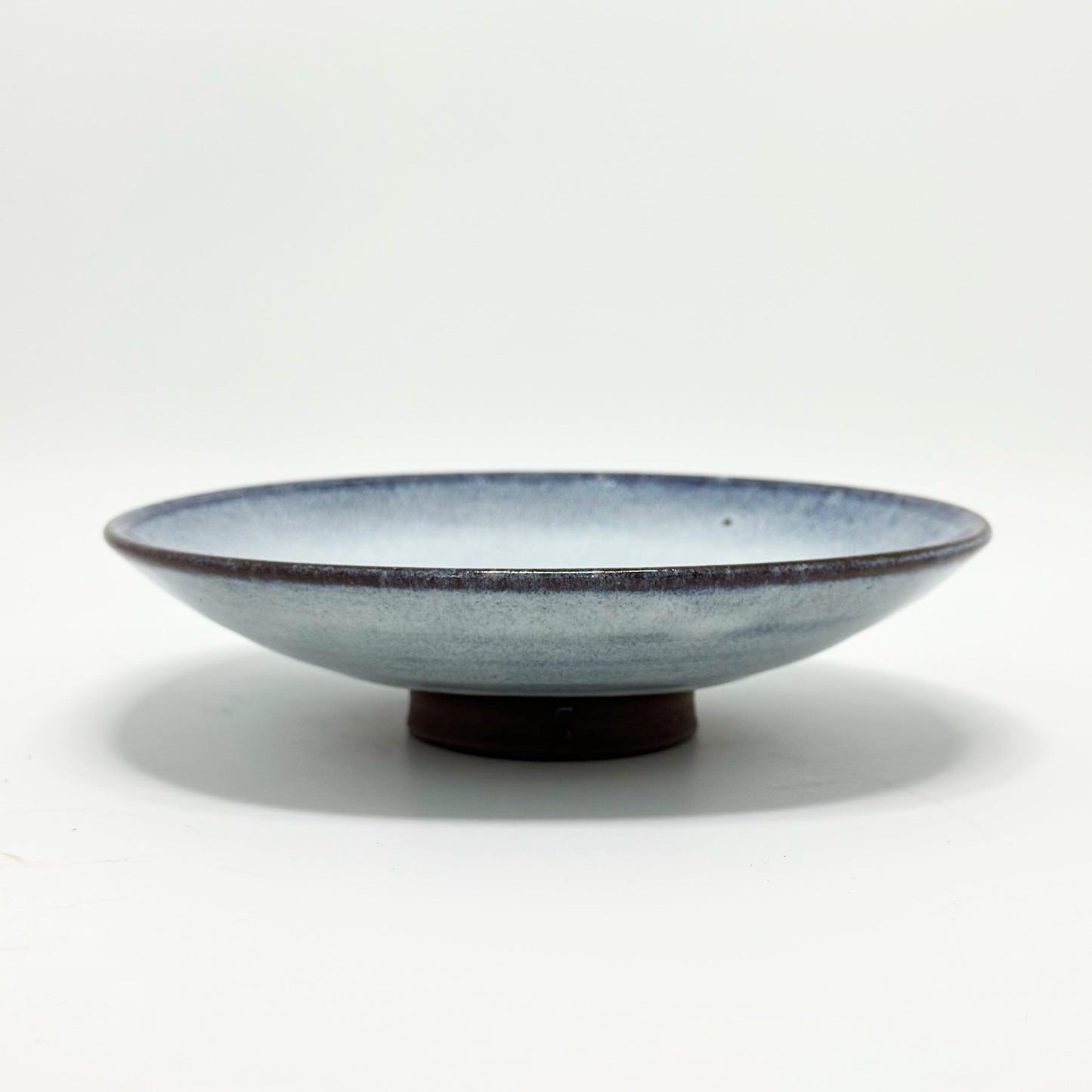 Shallow Bowl Wispy White