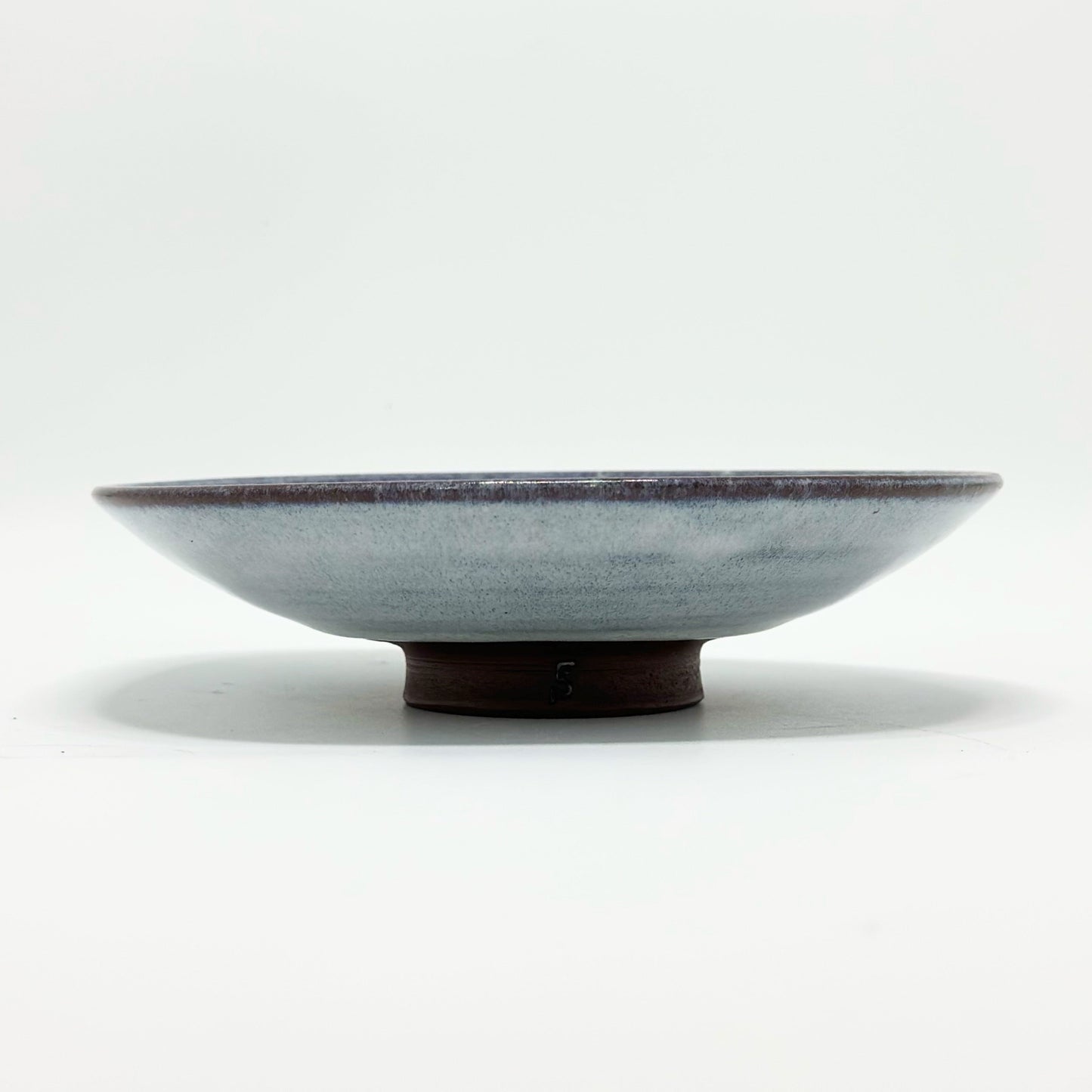 Shallow Bowl Wispy White