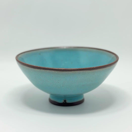 Curvy Bowl Aquamarine Azure