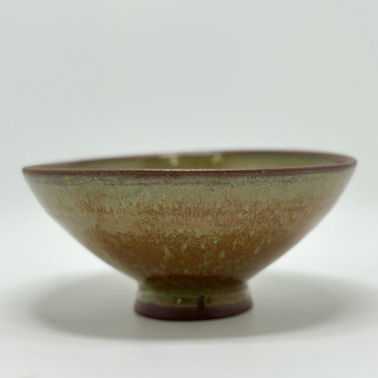 Curvy Bowl Olive Ore Brown Variation