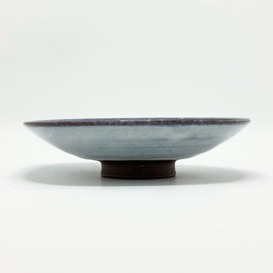 Shallow Bowl Wispy White