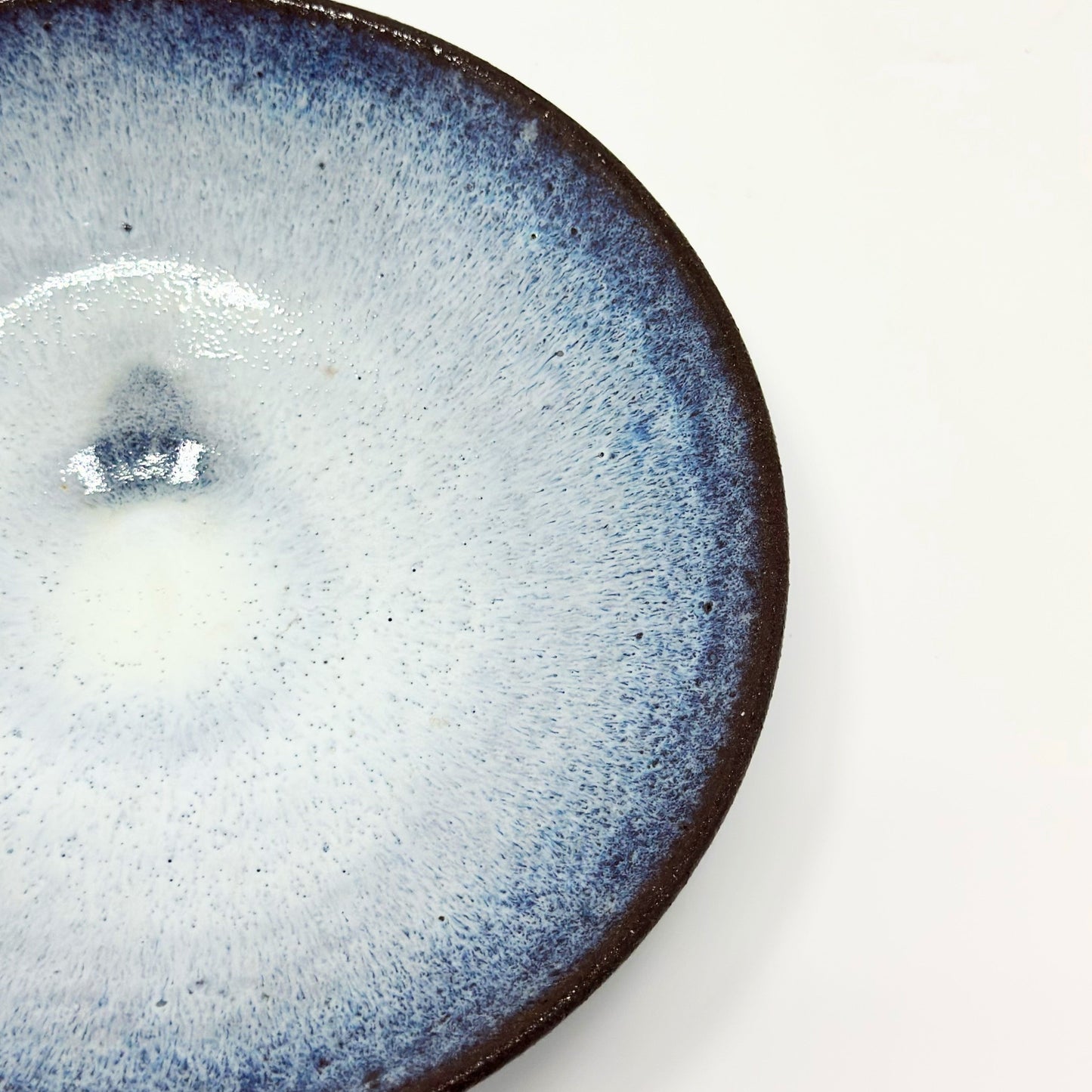 Shallow Bowl Wispy White Variation