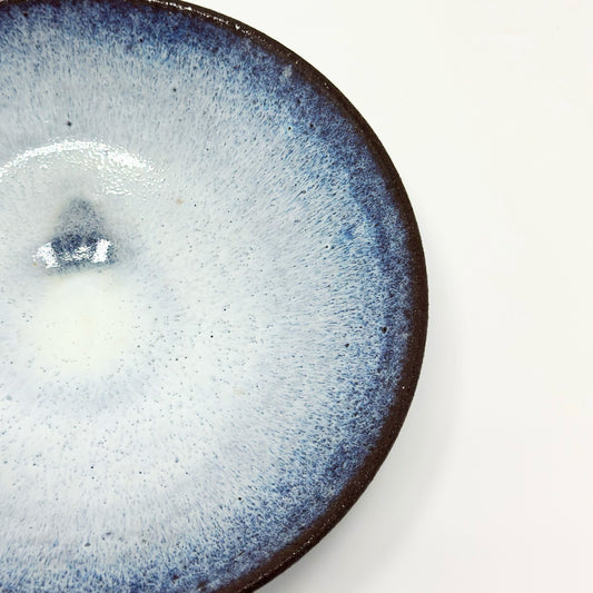 Shallow Bowl Wispy White Variation