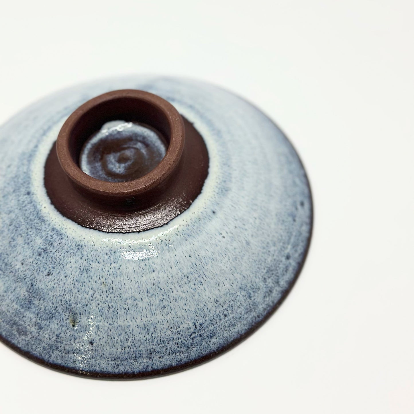 Shallow Bowl Wispy White Variation